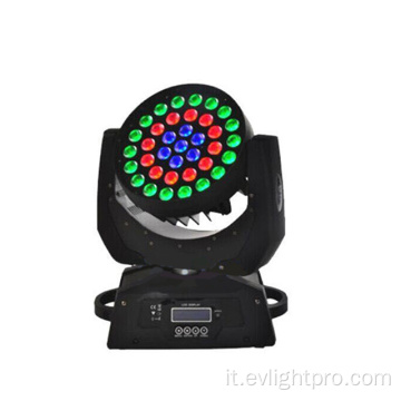 37 * 9W RGB LED lavare la luce della testa in movimento